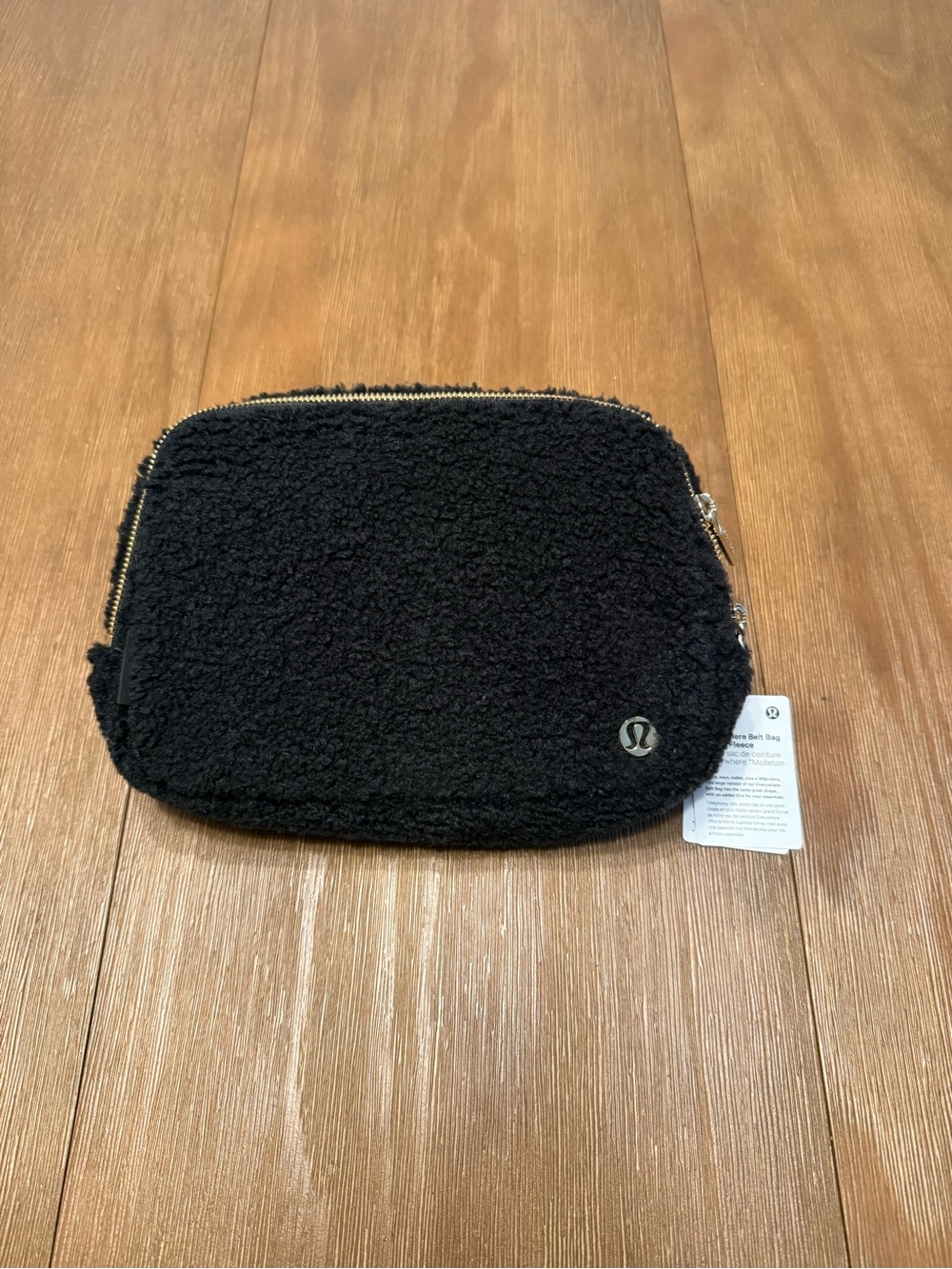 NEW Lululemon Black Sherpa Belt Bag